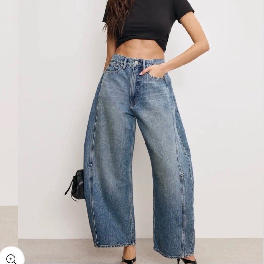 Good American‎ Good extreme barrel jeans nwt - Picture 2 of 7